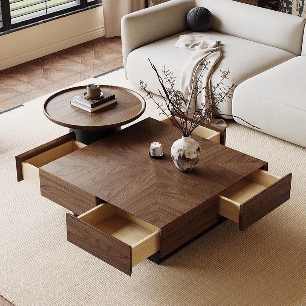 Premium Solid Wood Square Coffee Table