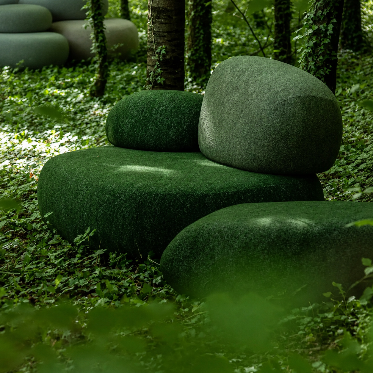 Nature-Inspired Sofa with Organic Design