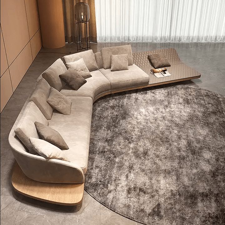 Curved Modular Sofa with a Unique Contemporary Design